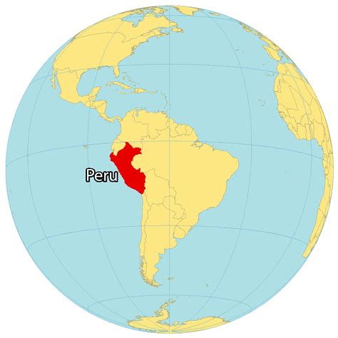 peru location on a map